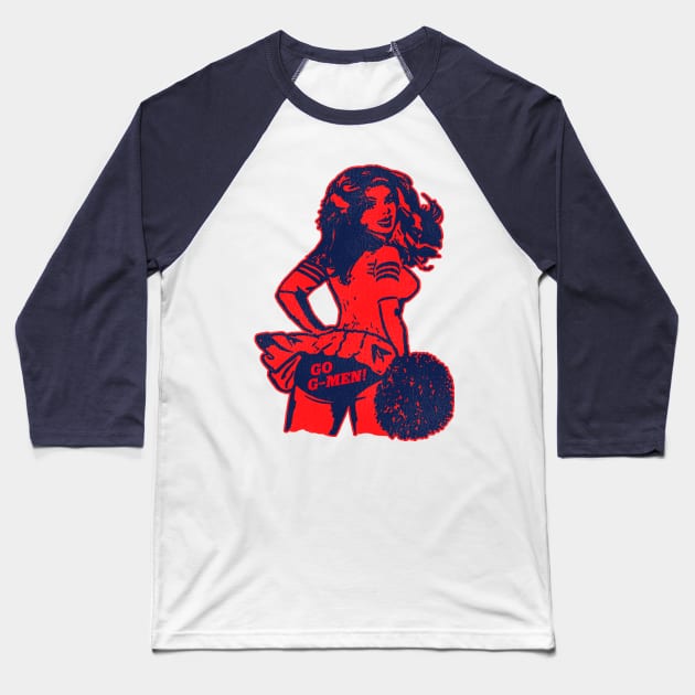 G-Men Cheerleader Baseball T-Shirt by darklordpug